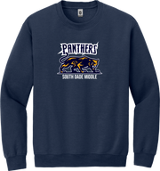 ELEMENTARY ONLY (ADULT) Crewneck Sweatshirt, Elementary 4th & 5th Grade with printed Logo, Navy Blue Color