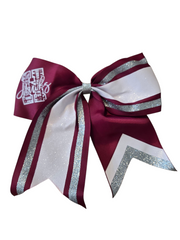 Go Hawks KSK8 Girl Bow Burgundy & White