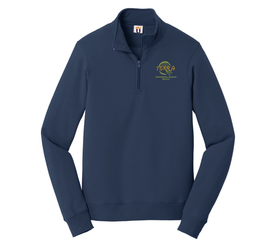 Terra Environmental Pullover Sweatshirt Fleece 1/4-Zip with Embroidered Logo, Navy Blue Color