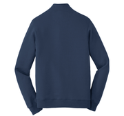 Terra Environmental Pullover Sweatshirt Fleece 1/4-Zip with Embroidered Logo, Navy Blue Color