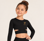 D&V Long Sleeve Crop Top
