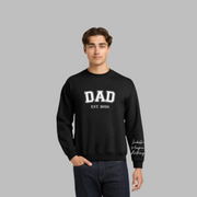 Custom DAD Sweatshirt with Kids' Names – Minimalist, Cozy & Meaningful Gift for Dads