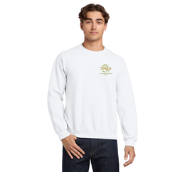 Terra Environmental Crewneck Sweatshirt, with Embroidered Logo, white Color