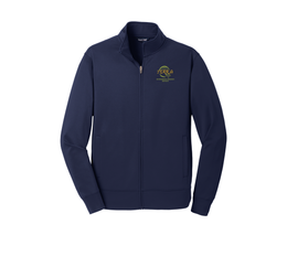 Terra Environmental Full-Zip Jacket, with Embroidered Logo, Navy Blue Color
