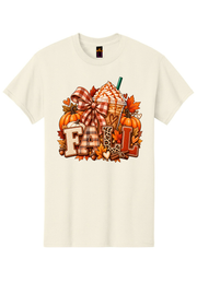 Autumn Coffee Graphic Tee Honguito Seasonal Collection.