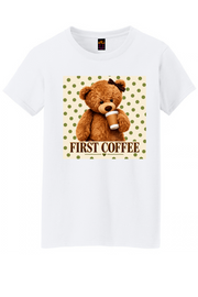 First Coffee Graphic Tee Honguito Trends Collection