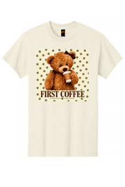 First Coffee Graphic Tee Honguito Trends Collection