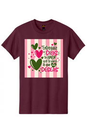 Amor a Dios Graphic Tee Honguito Trends Collection.