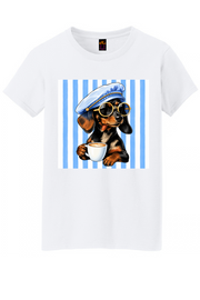 Coffee Dog Graphic Tee Honguito Trends Collection.