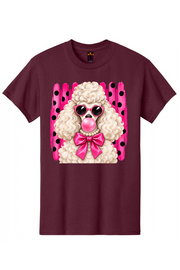 Bubblegum Dog Graphic Tee Honguito Trends Collection.