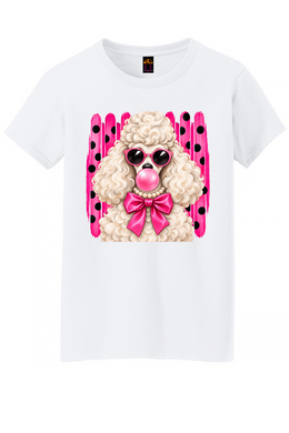 Bubblegum Dog Graphic Tee Honguito Trends Collection.