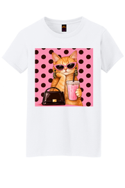Sassy Cat Graphic Tee Honguito Trends Collection.