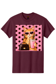 Sassy Cat Graphic Tee Honguito Trends Collection.