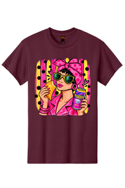 Glamorosa Empanada Graphic Tee Honguito Trends Collection.