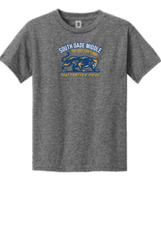 ELEMENTARY ONLY South Dade Middle Elementary Spirit T-Shirt, with Printed Logo, Gray Color