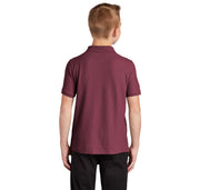 Honguito-Y100-Port-Autority-Polo-Shirt-Pique-Burgundry-YOUTH-4