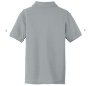 Honguito-Y100-Port-Autority-Polo-Shirt-Pique-GREY-YOUTH-2