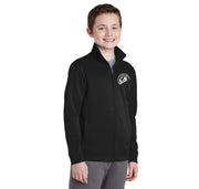 (YOUTH) KSK8 Middle School Full-Zip Jacket, with Embroidered Logo, Black Color