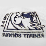 (YOUTH) KSK8 Elementary Uniform Top, Polo Classic Pique with Embroidered Logo, Navy Blue or White Color