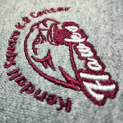 (YOUTH) KSK8 Middle School Crew-Neck Sweater, with Embroidered Logo, SPORT Gray Color