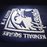 (YOUTH) KSK8 Elementary Crew-Neck Sweater, with Embroidered Logo, Navy Blue Color