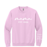 Custom MAMA Sweatshirt with Kids' Names – Minimalist, Cozy & Meaningful Gift for Moms